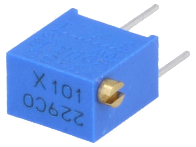 Potentiometer: montage-; meerslagen; 100Ω; 250mW; ±10%; lineair Potentiometer: montage-; meerslagen; 100Ω; 250mW; ±10%; lineair